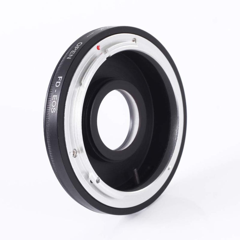 FocusFoto Adapter Ring for FD/FC Lens to EF EF-S Mount Camera with Optical Glass & Caps fits for EOS DSLR 5D Mark IV III II 1Ds 6D 7D 90D 80D 77D 70D 60D 1500D 1300D 1200D 760D 750D 700D - Image 1
